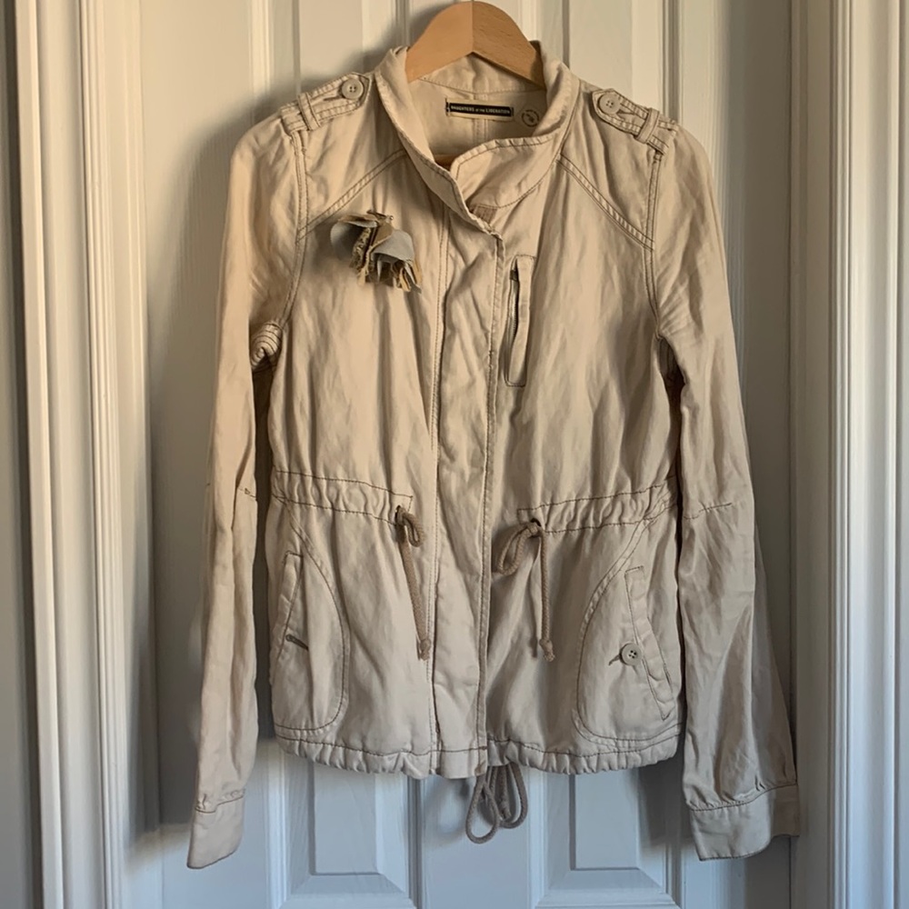 Anthropologie - Daughters of the Liberation Spring Jacket in Beige size 6